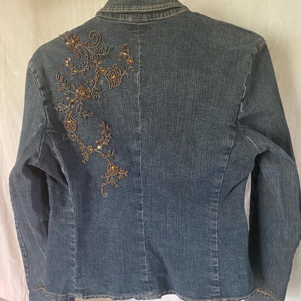 Beaded Jean Jacket - Picture 4 of 8